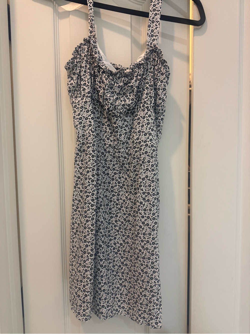 Black and White Floral Sundress - Women